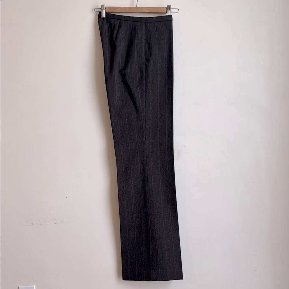Calvin Klein brown with copper stripes slacks sz 2